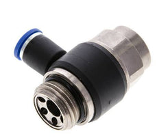 Coude de sortie de compteur pour silencieux 8 mm - G1/2'' laiton/PA 66 Vis fendue