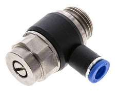 Coude de sortie de compteur pour silencieux 8 mm - G1/2'' laiton/PA 66 Vis fendue