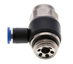 Coude de sortie de compteur pour silencieux 8 mm - G1/2'' laiton/PA 66 Vis fendue