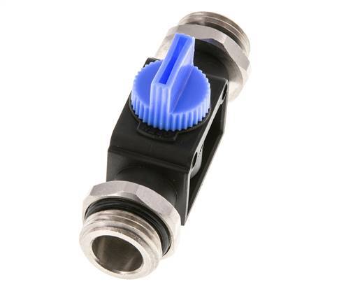 vanne manuelle d'arrêt à 3/2 voies G1/2'' plastique/laiton