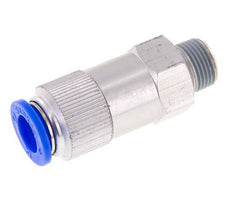 Clapet anti-retour à poussoir 12mm & R3/8'' mâle en aluminium, filetage 0.2-10bar (3-145psi) - tuyau flexible