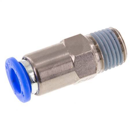 Clapet anti-retour à poussoir 8mm & R1/4'' mâle en laiton/PBT 0.2-10bar (3-145psi) Filetage-Tuyau