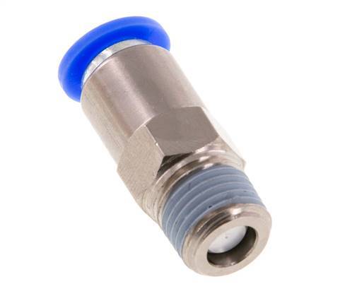 Clapet anti-retour à poussoir 8mm & R1/4'' mâle en laiton/PBT 0.2-10bar (3-145psi) Filetage-Tuyau