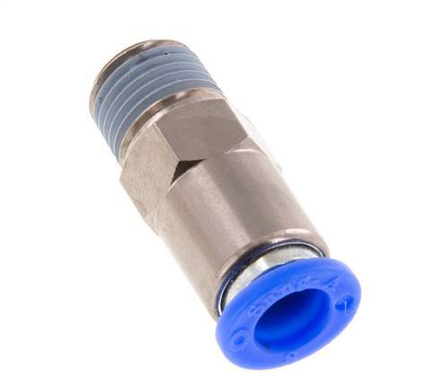 Clapet anti-retour à poussoir 8mm & R1/4'' mâle en laiton/PBT 0.2-10bar (3-145psi) Filetage-Tuyau