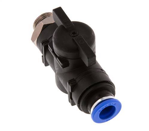 vanne à boule droite à 2 voies 10 mm - G3/8'' plastique/laiton