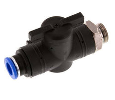 vanne à boule droite à 2 voies 10 mm - G3/8'' plastique/laiton