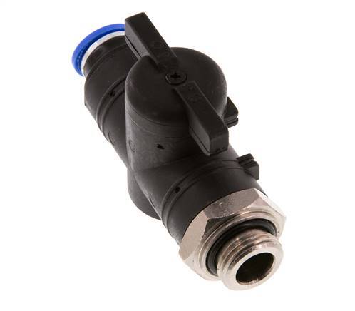 vanne à boule droite à 2 voies 10 mm - G3/8'' plastique/laiton