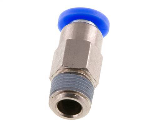 Raccord à Enfoncer 4mm et R1/8'' Mâle Autobloquant en Laiton/PBT 0-10bar (0-145psi) [2 pièces].