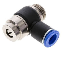 Coude de sortie de compteur du silencieux Flow Control 12 mm - G1/2'' Laiton/PA 66 Vis fendue