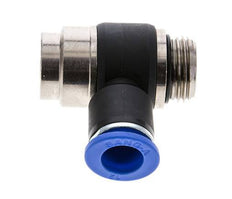 Coude de sortie de compteur du silencieux Flow Control 12 mm - G1/2'' Laiton/PA 66 Vis fendue
