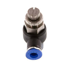 Coude de sortie du compteur du silencieux Flow Control 6 mm - R1/4'' Brass/PA 66