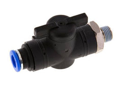 vanne à boule droite à 2 voies 10 mm - R1/4'' Plastique/laiton