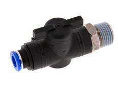 vanne à boule droite à 2 voies 10 mm - R1/2'' plastique/laiton