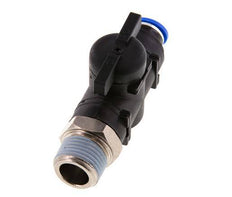 vanne à boule droite à 2 voies 10 mm - R1/2'' plastique/laiton