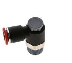 Vanne de régulation de débit Coude d'entrée 12 mm - R1/2'' Laiton/ Contre-écrou PA 66