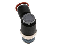 Vanne de régulation de débit Coude d'entrée 12 mm - R1/2'' Laiton/ Contre-écrou PA 66
