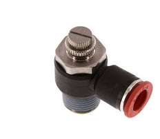 Coude d'entrée du silencieux Flow Control 12 mm - R1/2'' Brass/PA 66