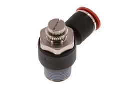 Coude d'entrée du silencieux Flow Control 12 mm - R1/2'' Brass/PA 66