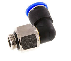 coude 12mm & G3/8'' Joint pivotant Filets mâles à enfoncer Laiton nickele/PBT NBR Rotatif