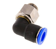 coude 12mm & G3/8'' Joint pivotant Filets mâles à enfoncer Laiton nickele/PBT NBR Rotatif