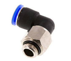 coude 12mm & G3/8'' Joint pivotant Filets mâles à enfoncer Laiton nickele/PBT NBR Rotatif