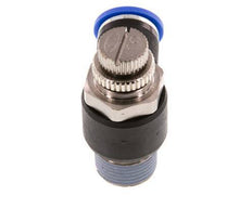 Coude de sortie de compteur du silencieux Flow Control 10 mm - R3/8'' laiton/PA 66