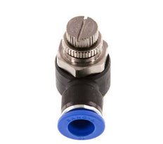 Coude de sortie de compteur du silencieux Flow Control 10 mm - R3/8'' laiton/PA 66