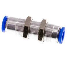 Raccord à Enfoncer 12mm Autobloquant en Laiton/Cloison PBT 0-10bar (0-145psi)