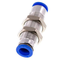 Raccord à Enfoncer 12mm Autobloquant en Laiton/Cloison PBT 0-10bar (0-145psi)