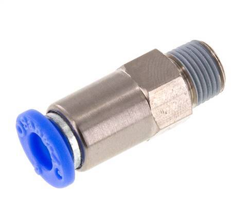 Clapet anti-retour à poussoir 6mm et R1/8'' mâle en laiton/PBT 0,2-10bar (3-145psi) - tuyau flexible