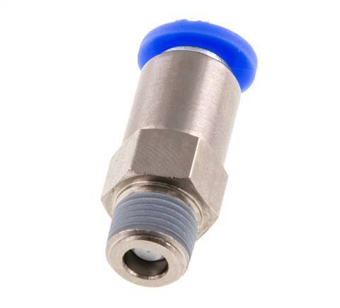 Clapet anti-retour à poussoir 6mm et R1/8'' mâle en laiton/PBT 0,2-10bar (3-145psi) - tuyau flexible