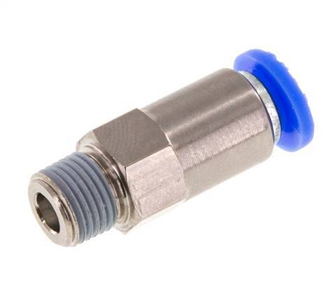 Push-In Check Valve 6mm & R1/8'' Male Brass/PBT 0.2-10bar (3-145psi) Thread-Hose