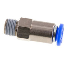 Clapet anti-retour à poussoir 6mm et R1/8'' mâle en laiton/PBT 0,2-10bar (3-145psi) - tuyau flexible