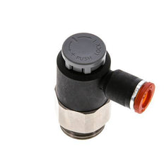 Vanne de régulation de débit Coude d'entrée 8 mm - G1/2'' Laiton/ Contre-écrou PA 66