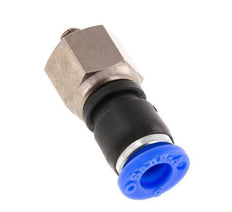 6mm & M5 Joint Tournant Filetages mâles Push-In Laiton Nickele/PBT NBR Rotatif