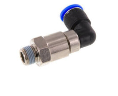 coude 12mm & R3/8'' Joint rapide pivotant Filets mâles à enfoncer Laiton nickele/PBT NBR Rotatif