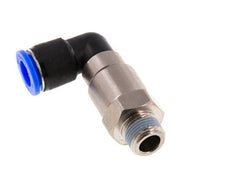 coude 12mm & R3/8'' Joint rapide pivotant Filets mâles à enfoncer Laiton nickele/PBT NBR Rotatif