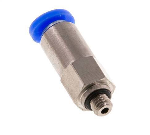 Clapet anti-retour à poussoir 4mm et M5 mâle en laiton/PBT 0.2-10bar (3-145psi) Filetage de tuyau