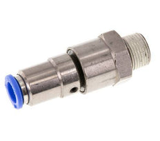 10mm & R3/8'' Quick Swivel Joint Push-In-Male Threads Laiton nickele/PBT NBR rotatif