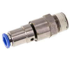 10mm & R1/2'' Quick Swivel Joint Push-In-Male Threads Laiton nickele/PBT NBR rotatif