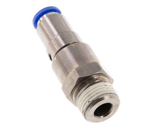 10mm & R1/2'' Quick Swivel Joint Push-In-Male Threads Laiton nickele/PBT NBR rotatif
