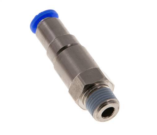 6mm & R1/4'' Quick Swivel Joint Push-In-Male Threads Laiton nickele/PBT NBR rotatif