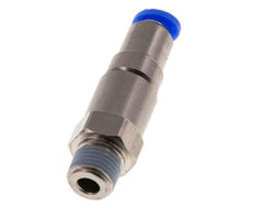 6mm & R1/4'' Quick Swivel Joint Push-In-Male Threads Laiton nickele/PBT NBR rotatif