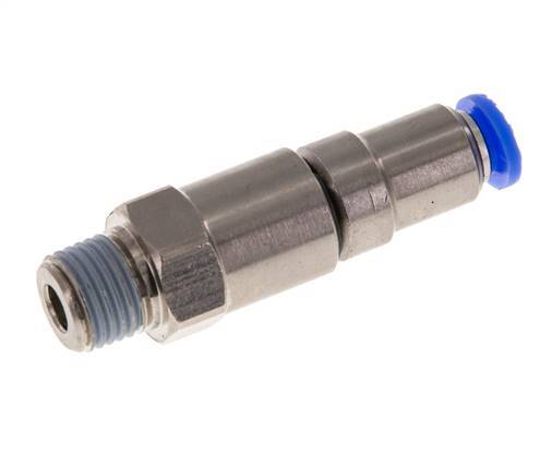 6mm & R1/4'' Quick Swivel Joint Push-In-Male Threads Laiton nickele/PBT NBR rotatif