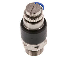 Coude de sortie du compteur du silencieux Flow Control 6 mm - G3/8'' laiton/PA 66