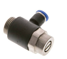 Coude de sortie de compteur pour silencieux 6 mm - G3/8'' laiton/PA 66 Vis fendue