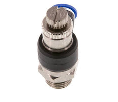 Coude de sortie du compteur du silencieux Flow Control 6 mm - G1/4'' laiton/PA 66