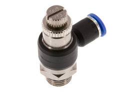 Flow Control Silencer Meter-Out Elbow 6 mm - G1/4'' Brass/PA 66