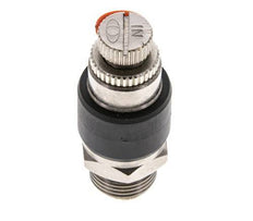Coude d'entrée pour silencieux de contrôle de débit 6 mm - G3/8'' laiton/PA 66