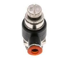 Coude d'entrée pour silencieux de contrôle de débit 6 mm - G3/8'' laiton/PA 66